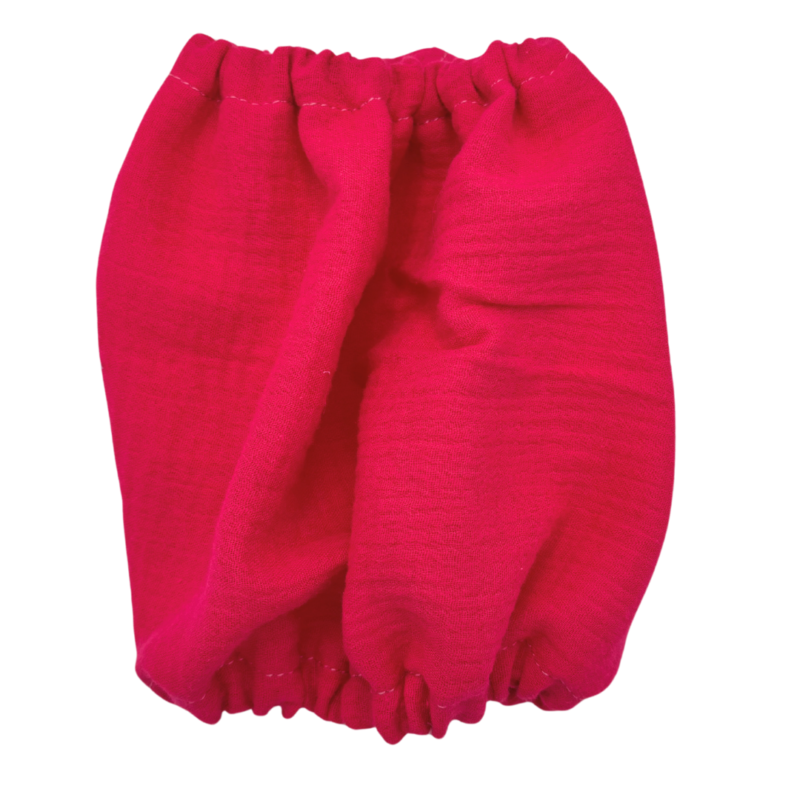 malinowy snood dla psa