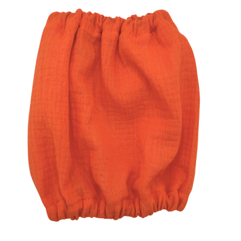pomarańczowy muślinowy snood dla psa