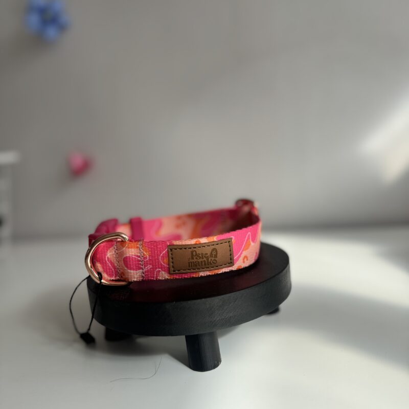 OBROŻA Z KLAMRĄ S 2,5CM JUICY JUICY ROSE GOLD+RÓŻOWA KLAMRA NOWA Z WADĄ